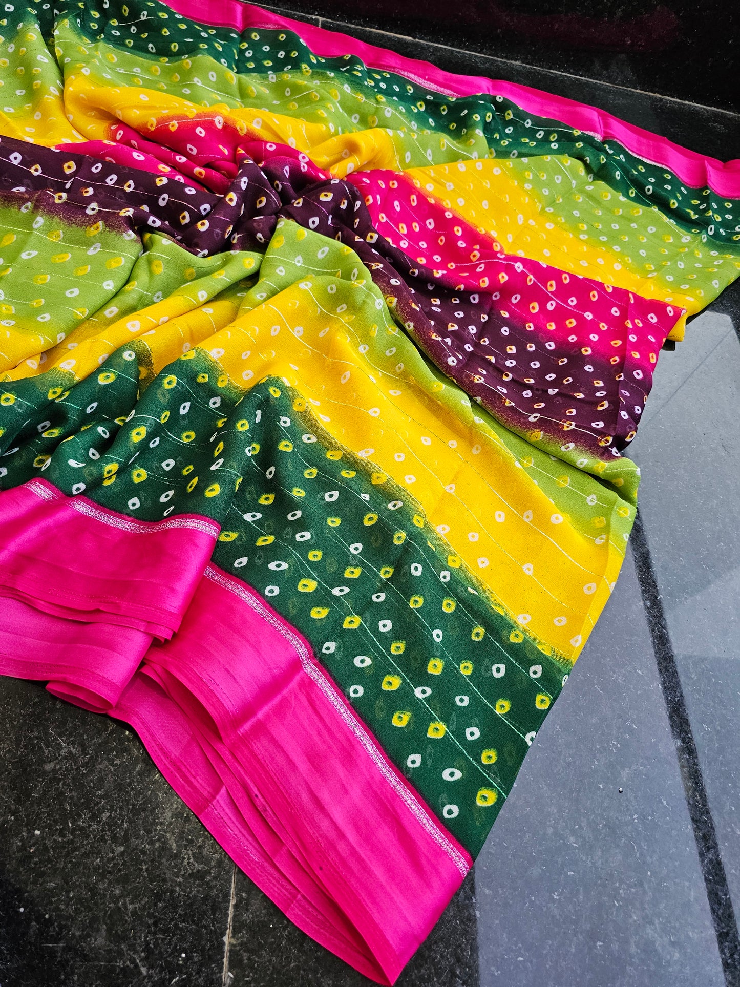 Rainbow saree-SLS55