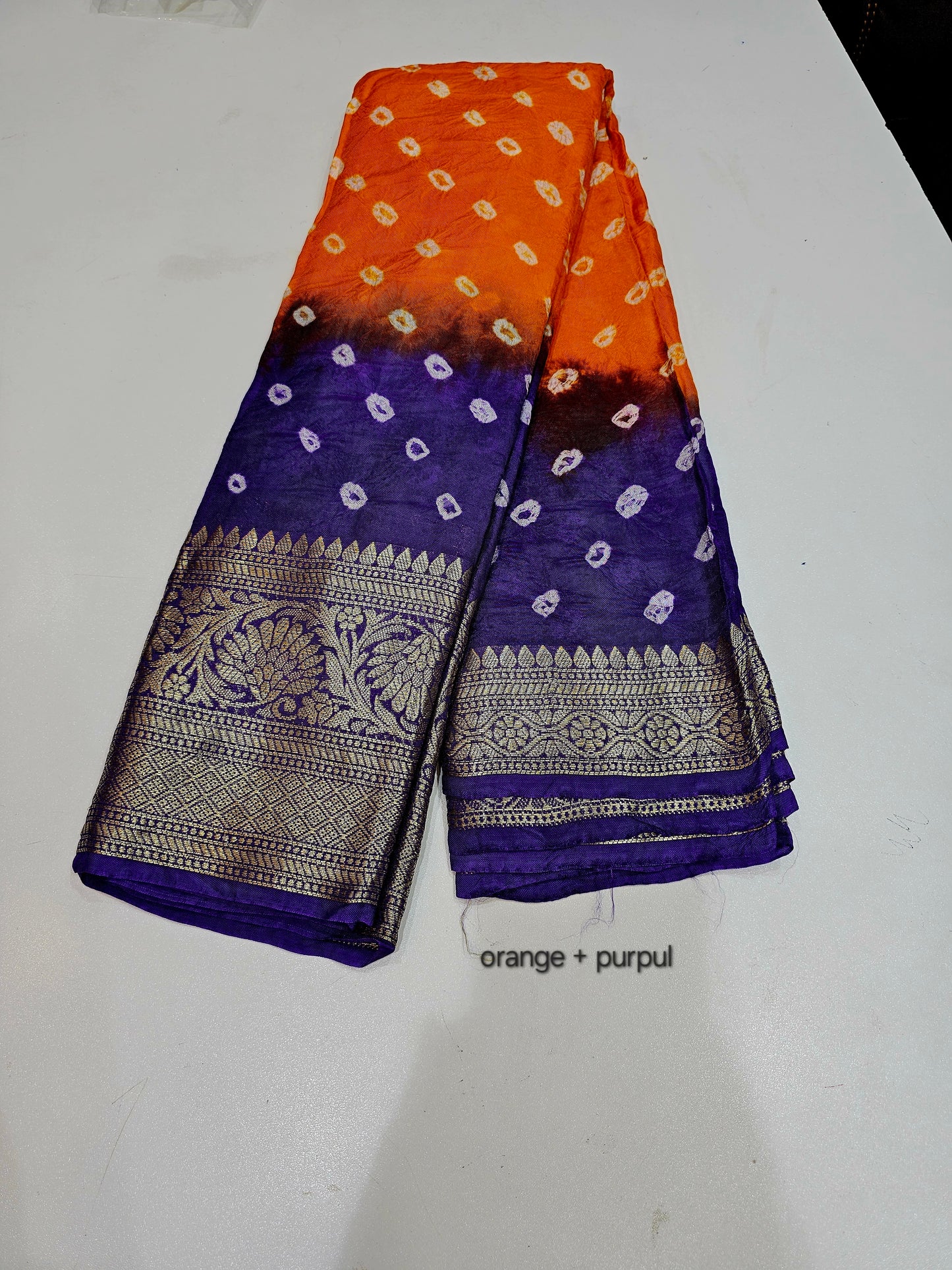 Viscose Kanchipuram Bandhani Sarees - SLS14