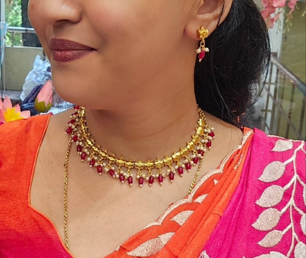 Neck set (with earrings)- sls73J
