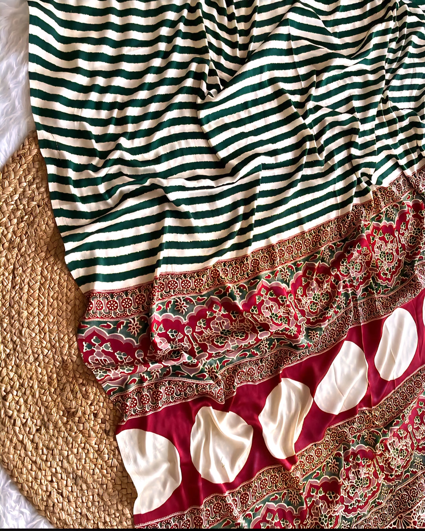 Ajrakh sarees : SLS37