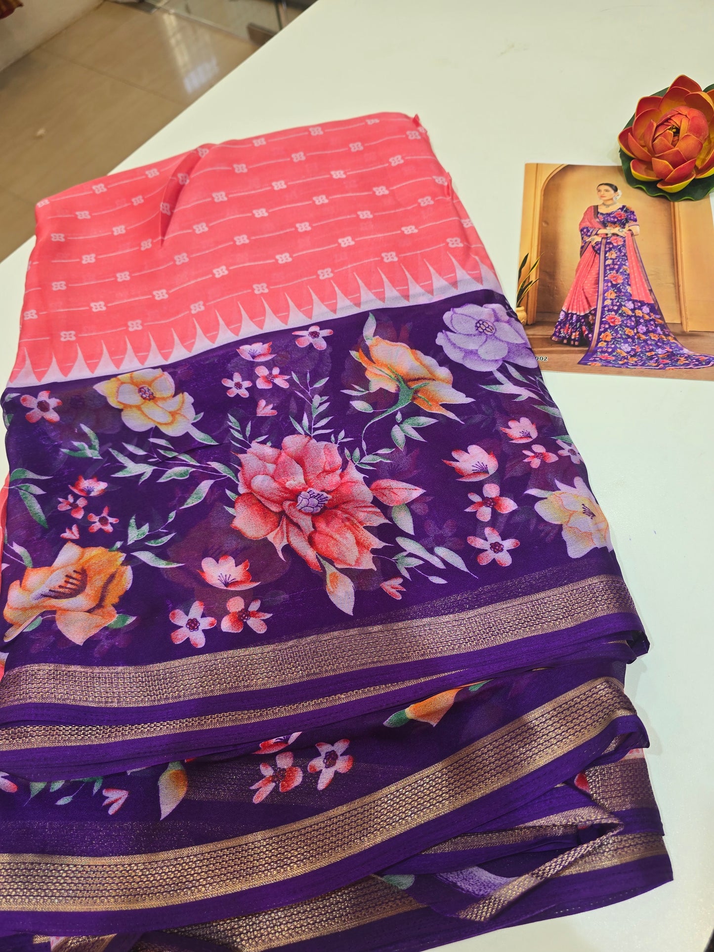 Saree un stiched blouse code SLS 251
