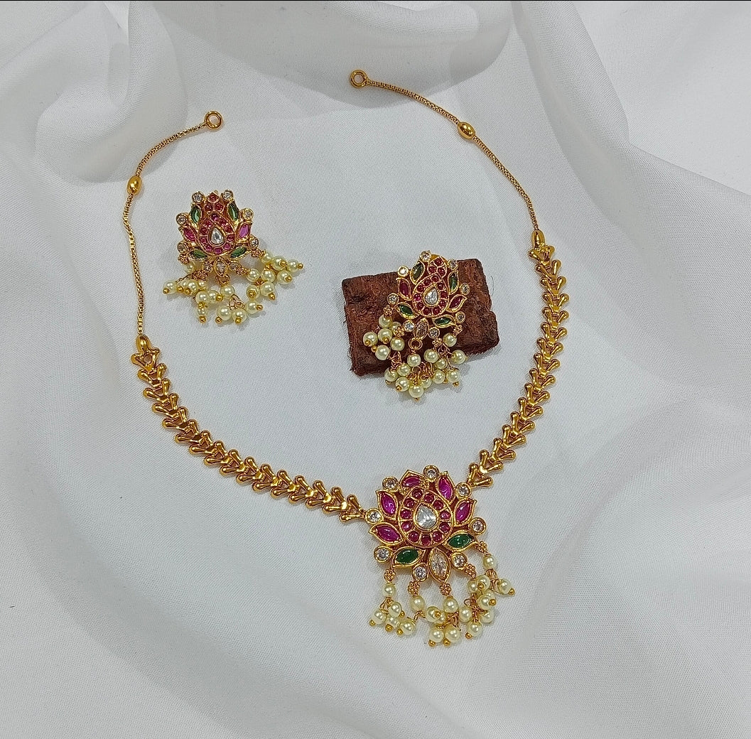 Neck set with earrings SLS code 3445 J