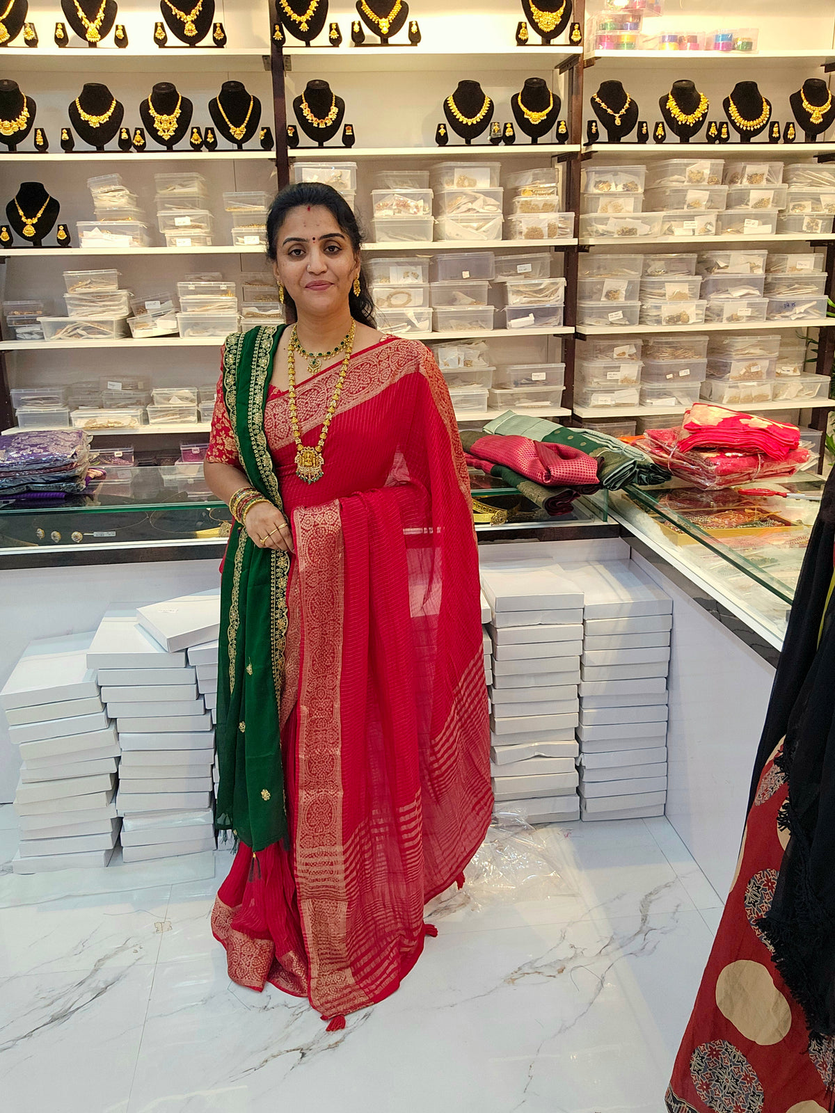 Saree un stiched blouse code SLS 723