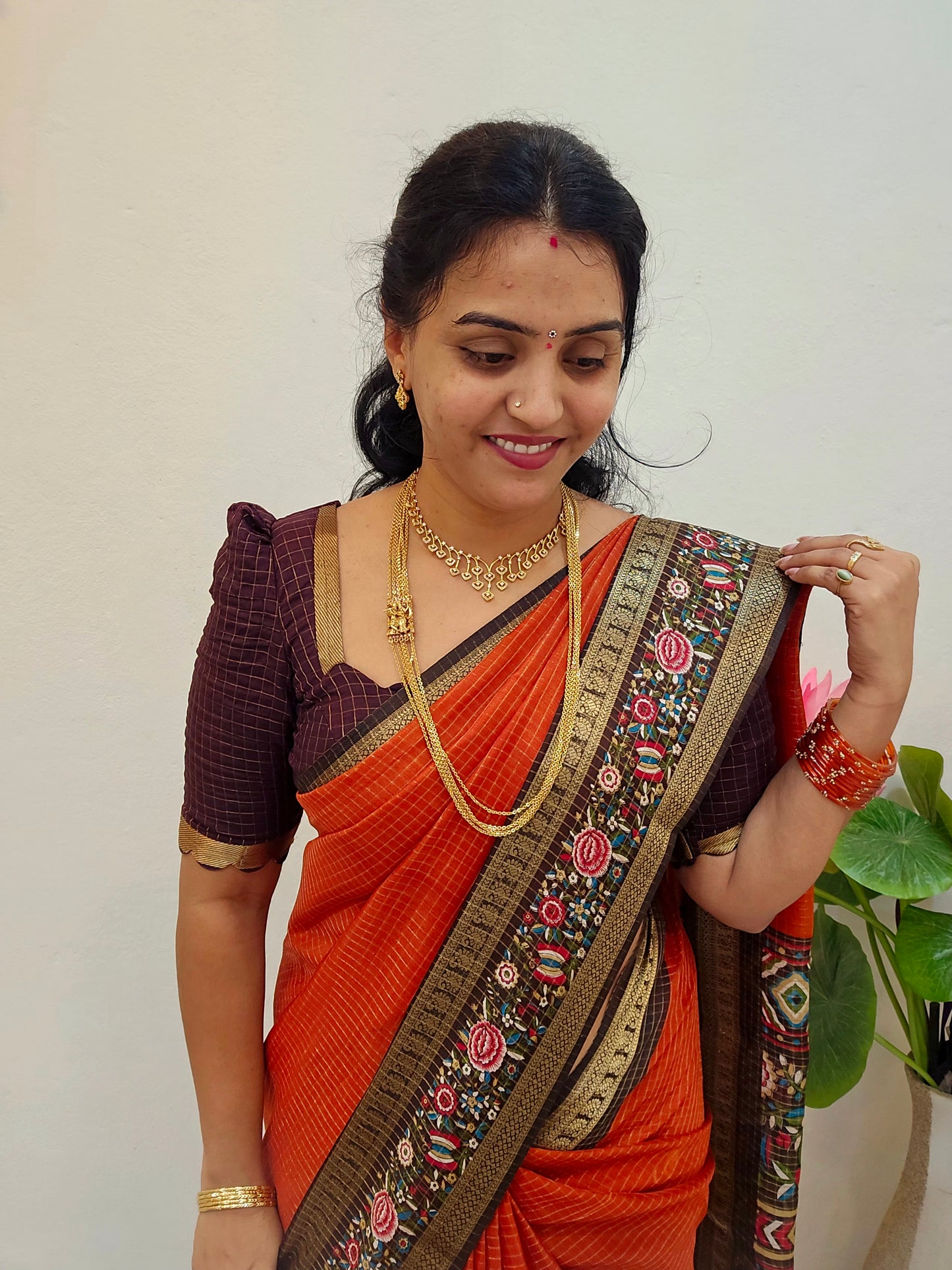 Saree un stiched blouse code SLS 310