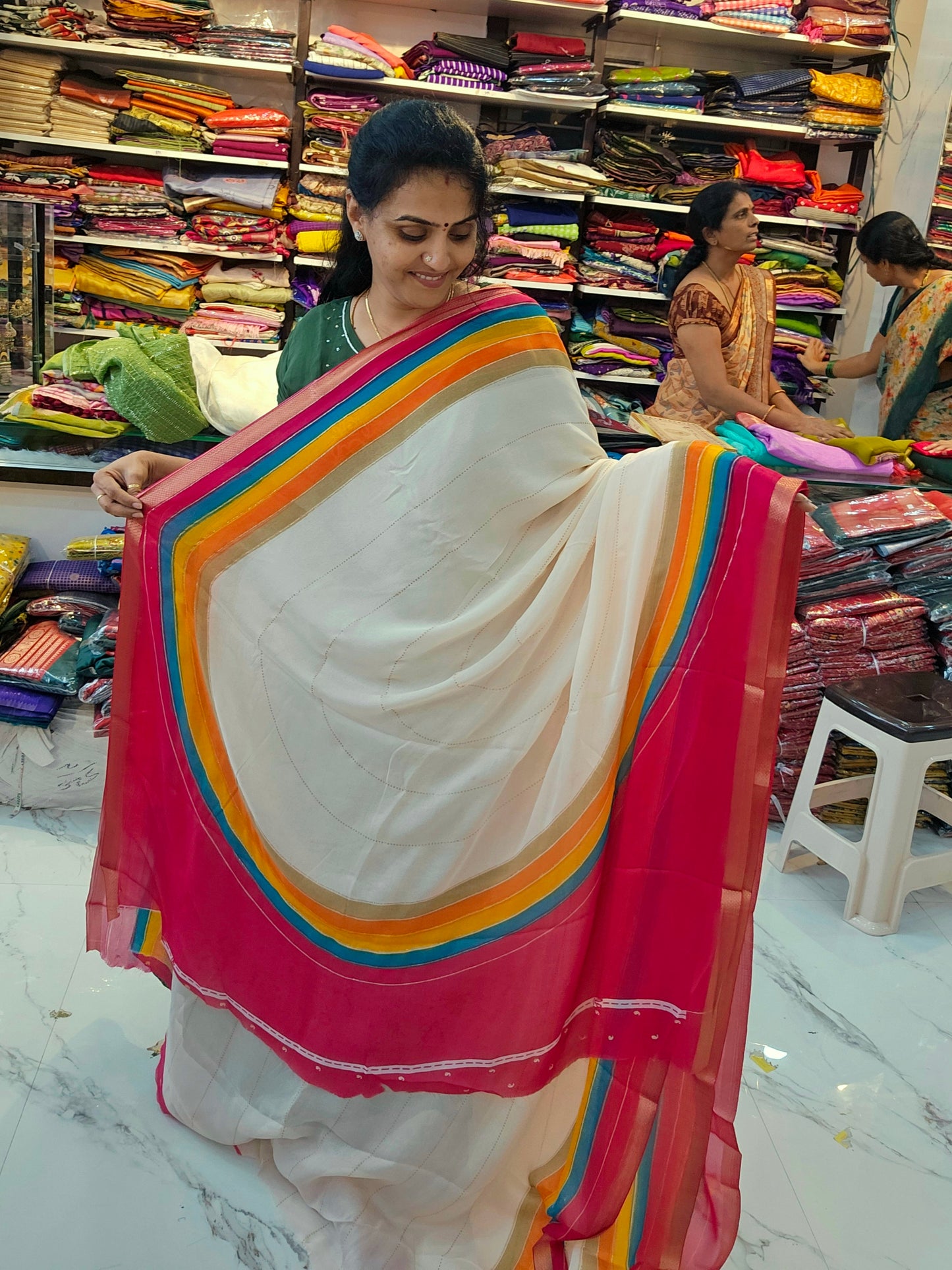 Saree un stiched blouse code SLS 690