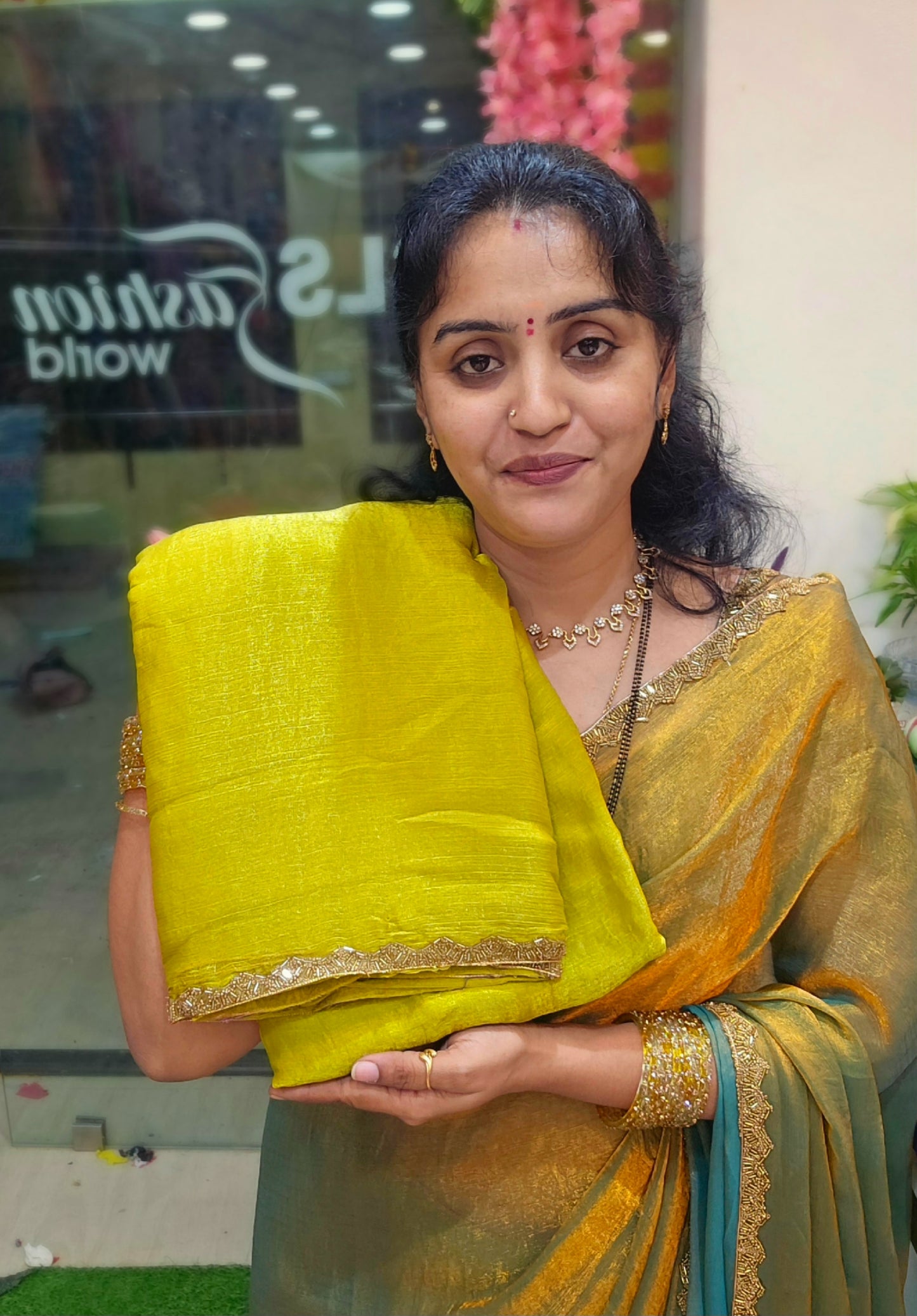 Saree un stitched blouse - SLS74