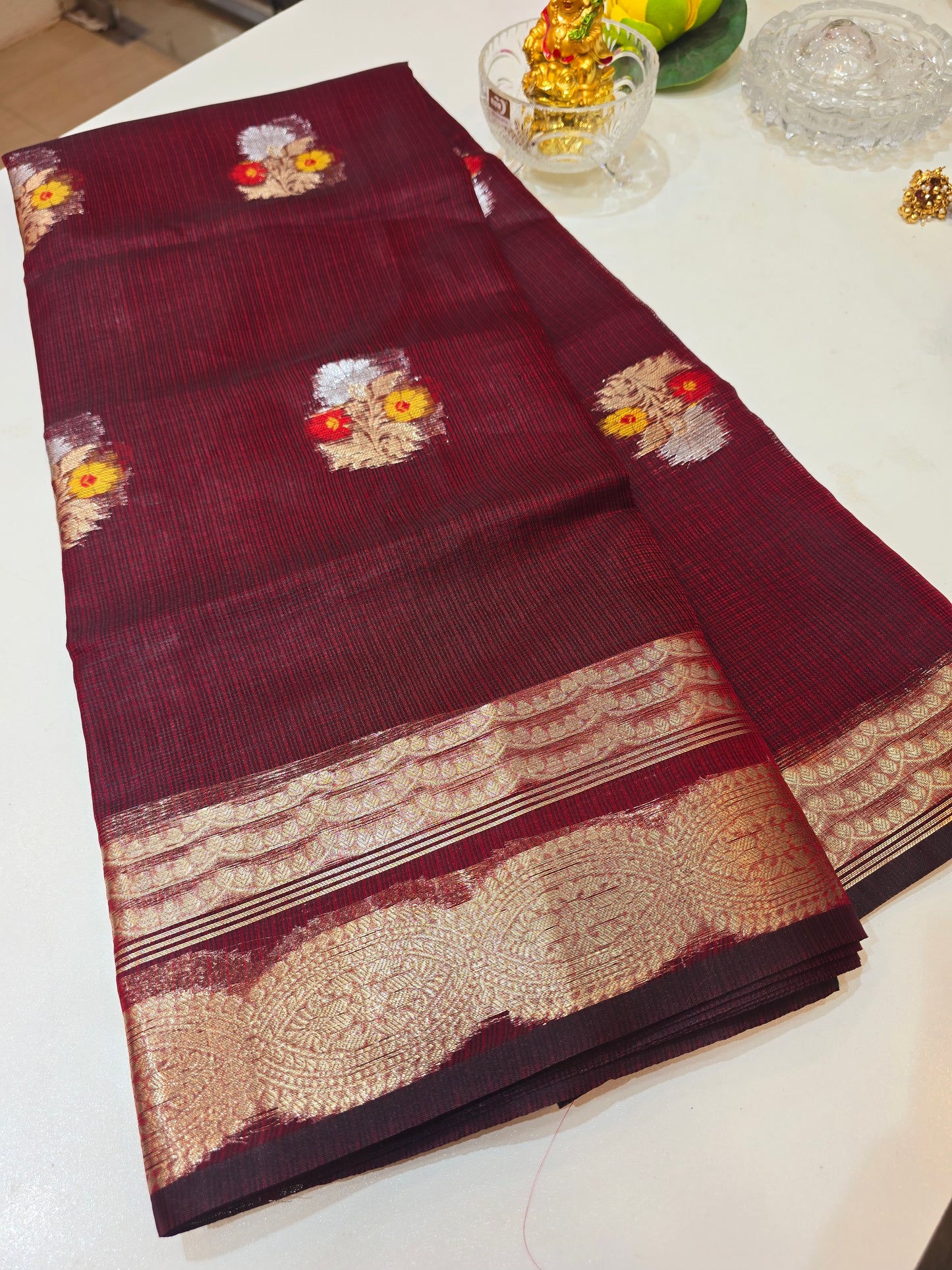 Saree un stiched blouse code SLS 228