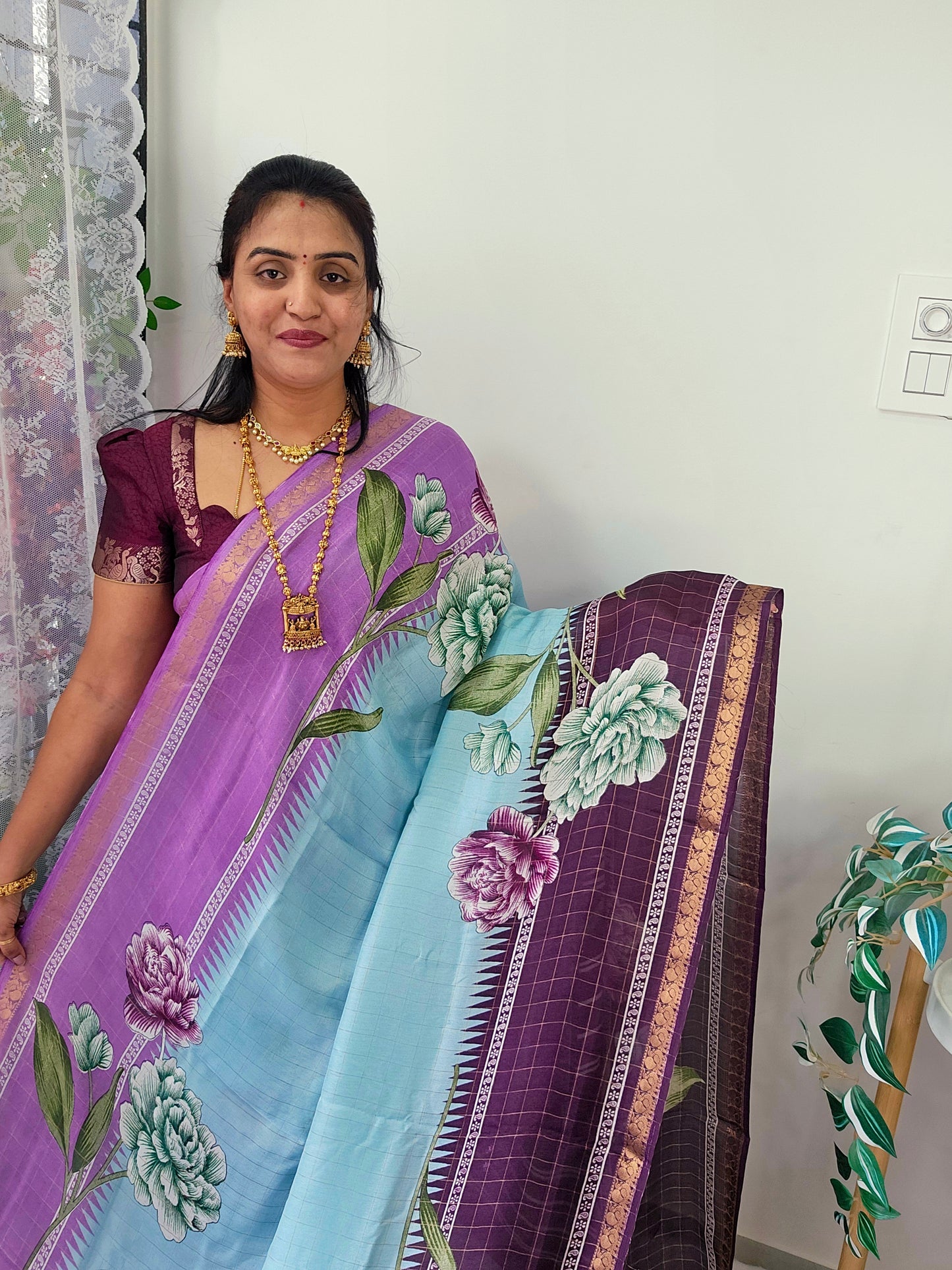Saree un stiched blouse code SLS 564