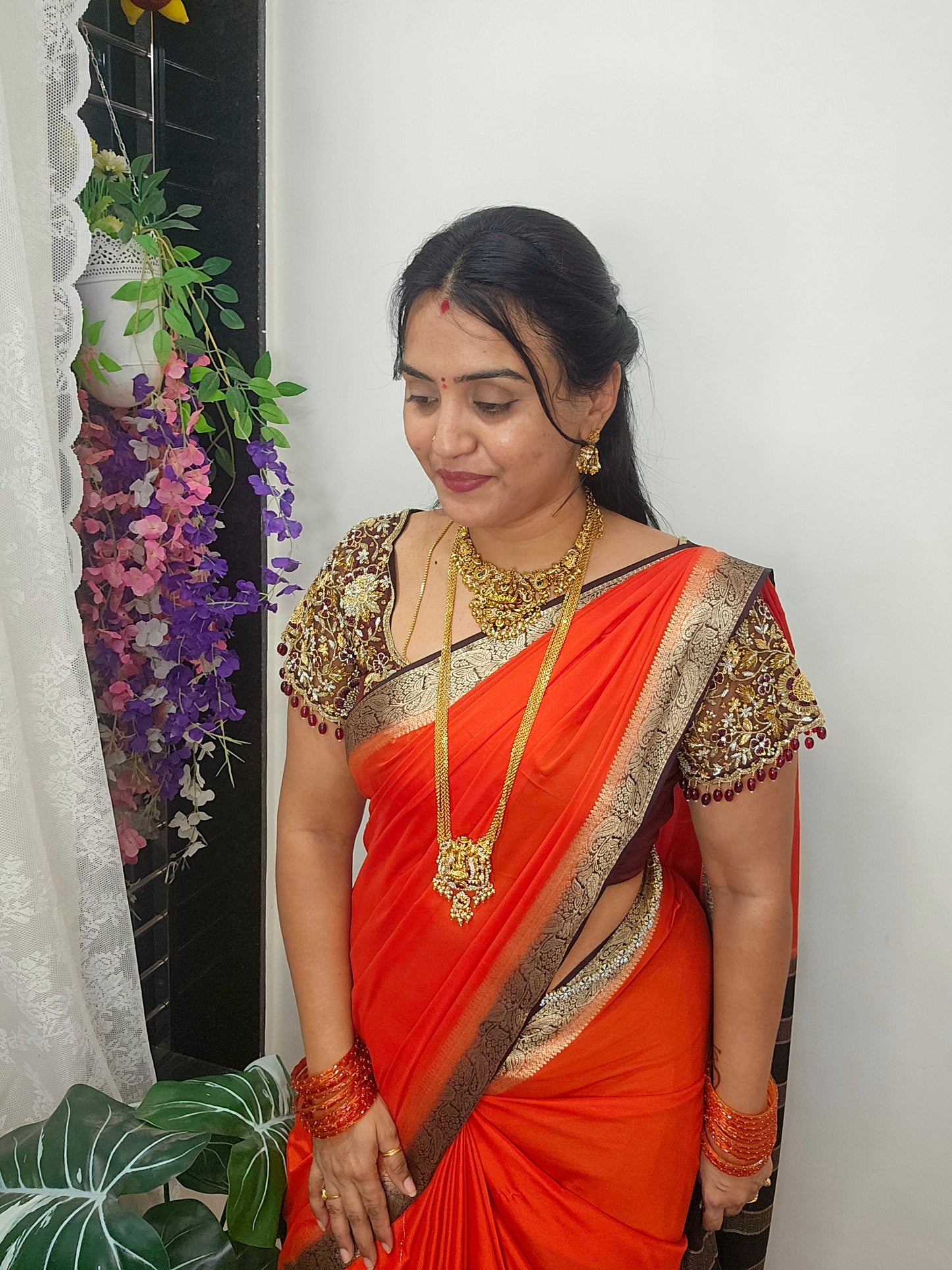 Saree un stiched blouse code SLS 572