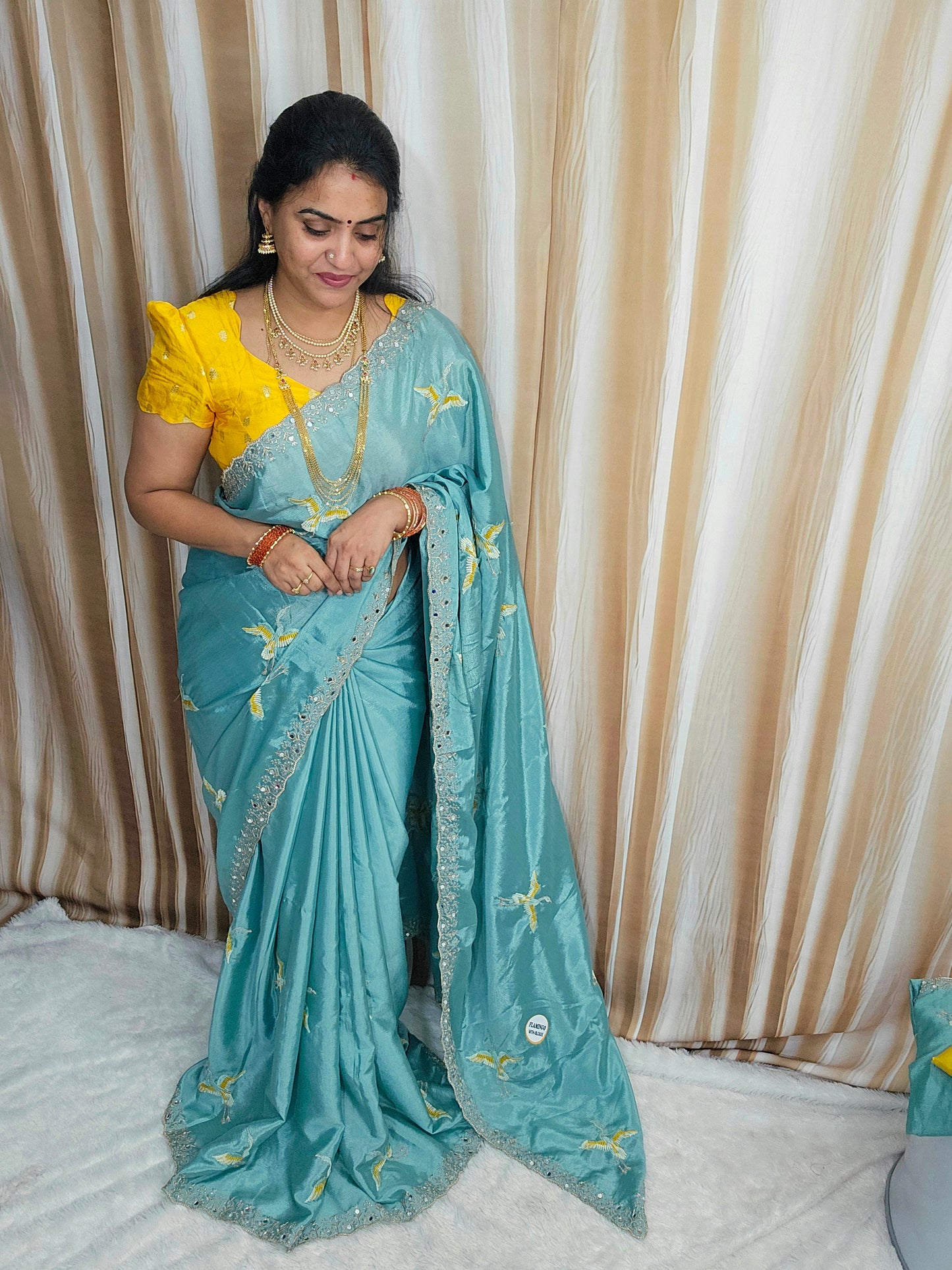 Saree un stiched blouse code SLS 656