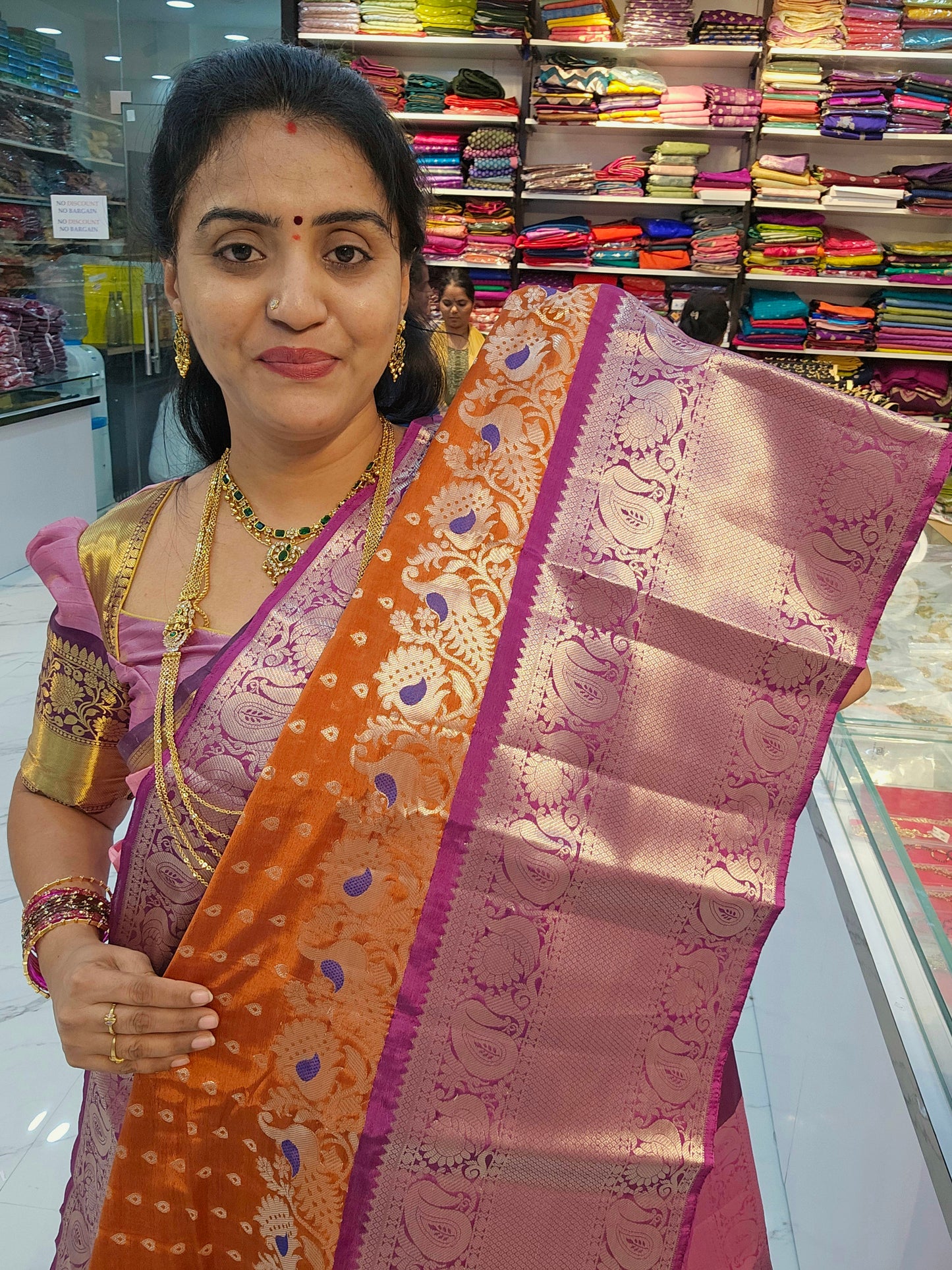 Saree un stiched blouse code SLS 672