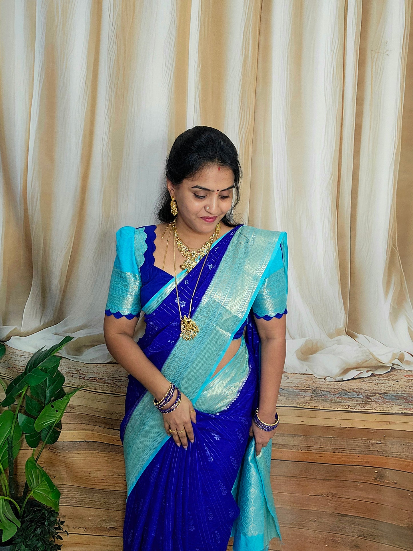 Saree un stiched blouse code SLS 672