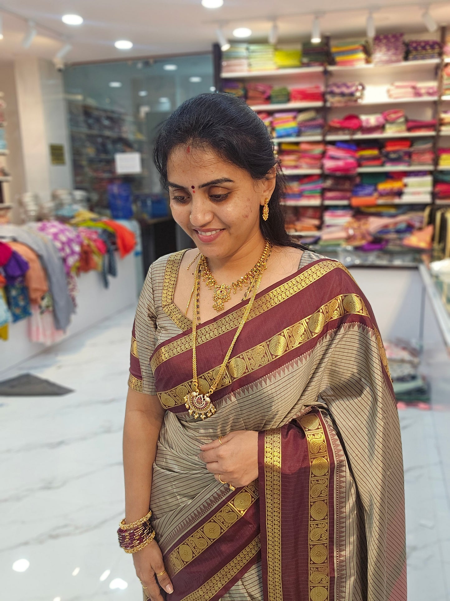 Saree un stiched blouse code SLS 681