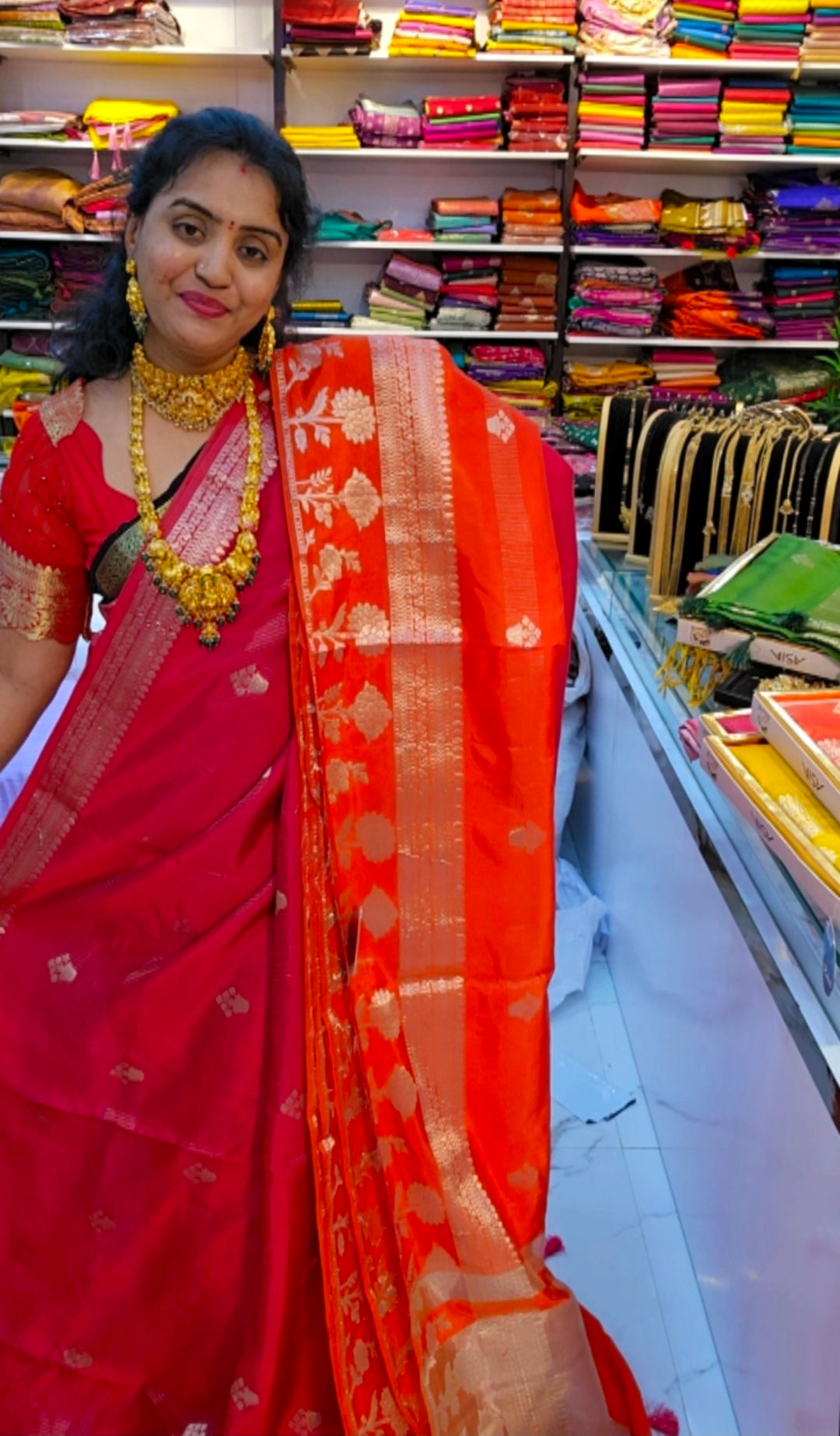 Saree un stiched blouse code SLS 527