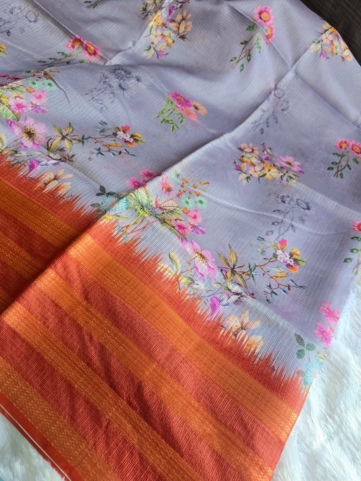 Saree un stiched blouse code SLS 352