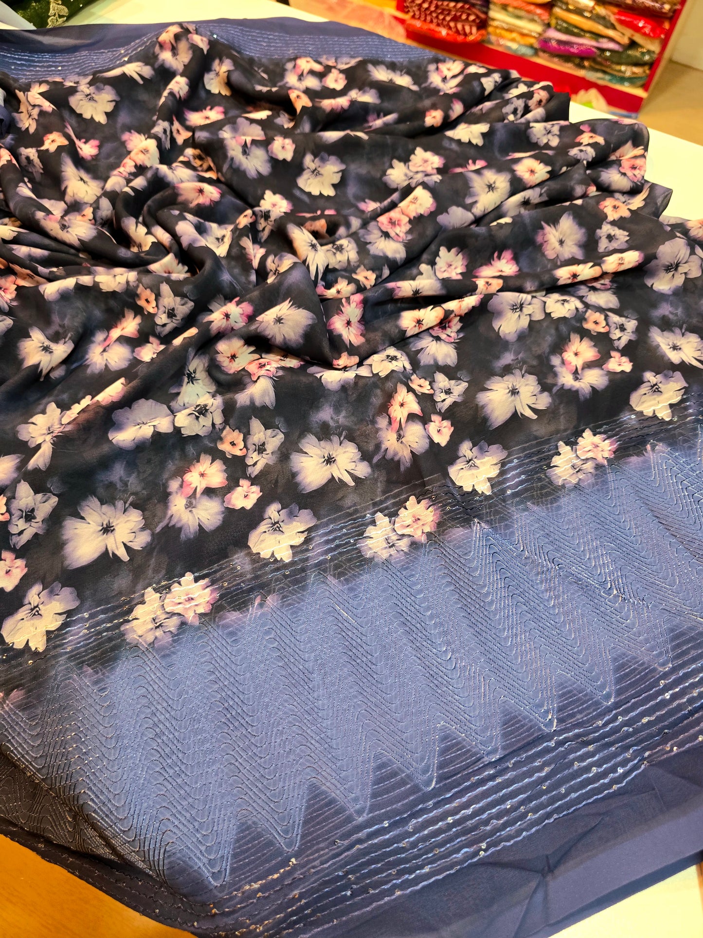 Saree un stiched blouse code SLS 234