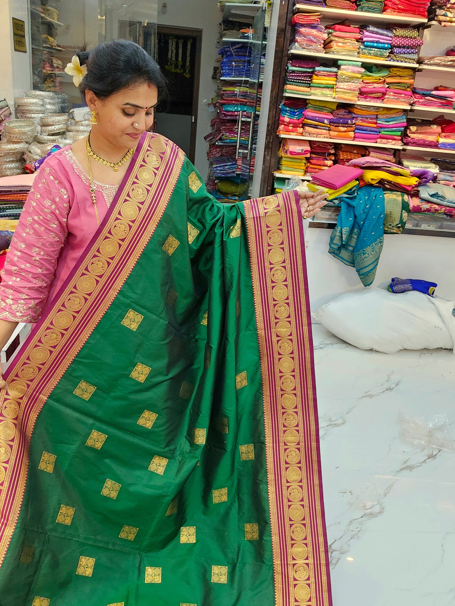 Saree un stitched blouse code SLS 678
