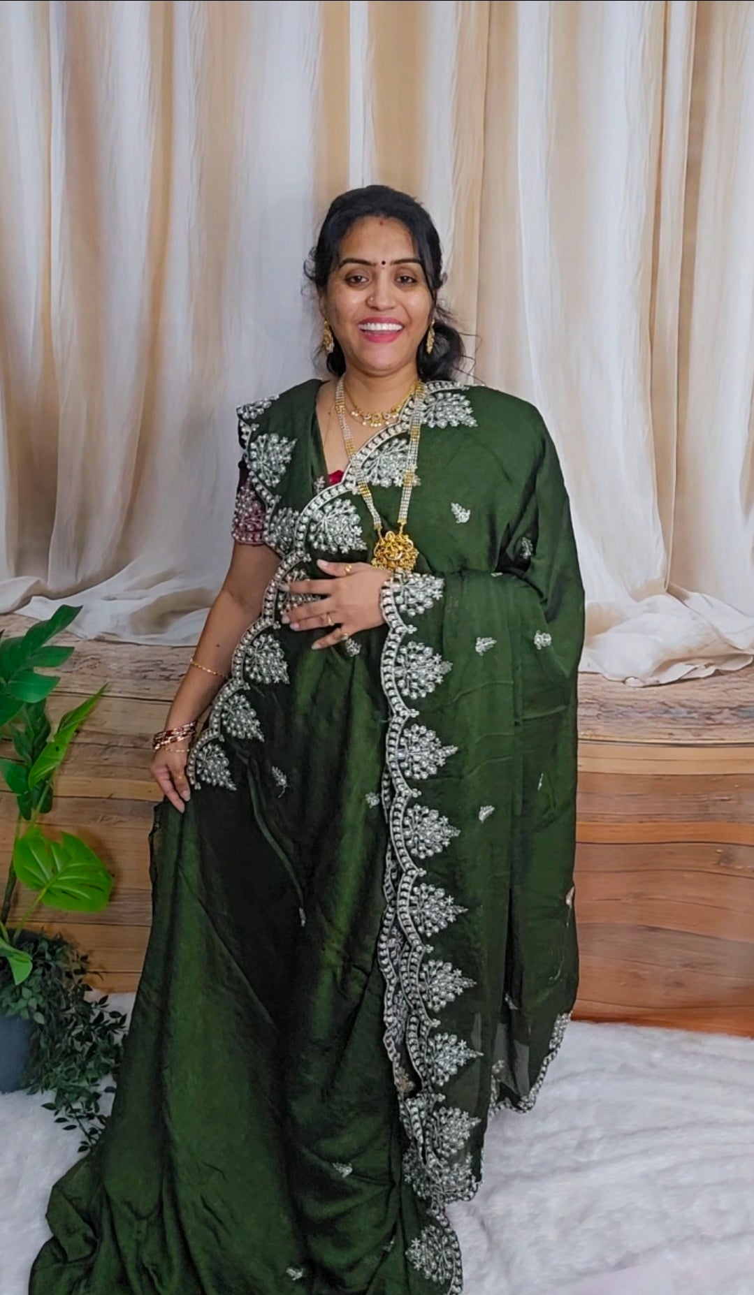 Saree un stiched blouse code SLS 686