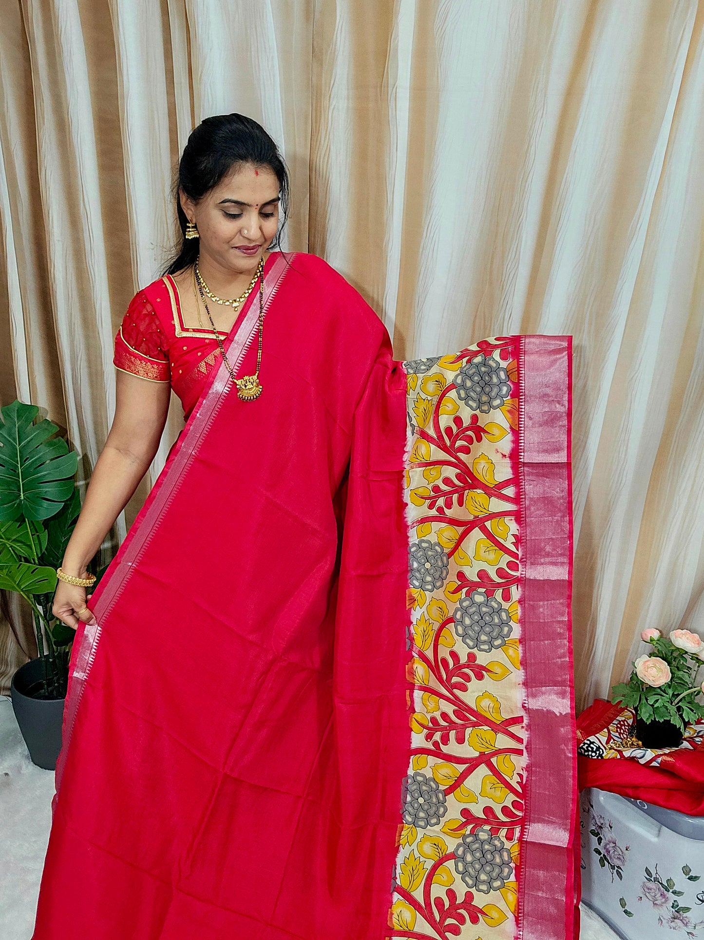 Saree un stiched blouse code SLS 644