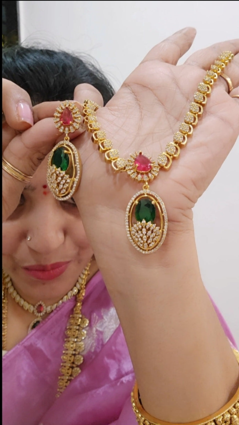 Neck set with earrings code SLS 380J