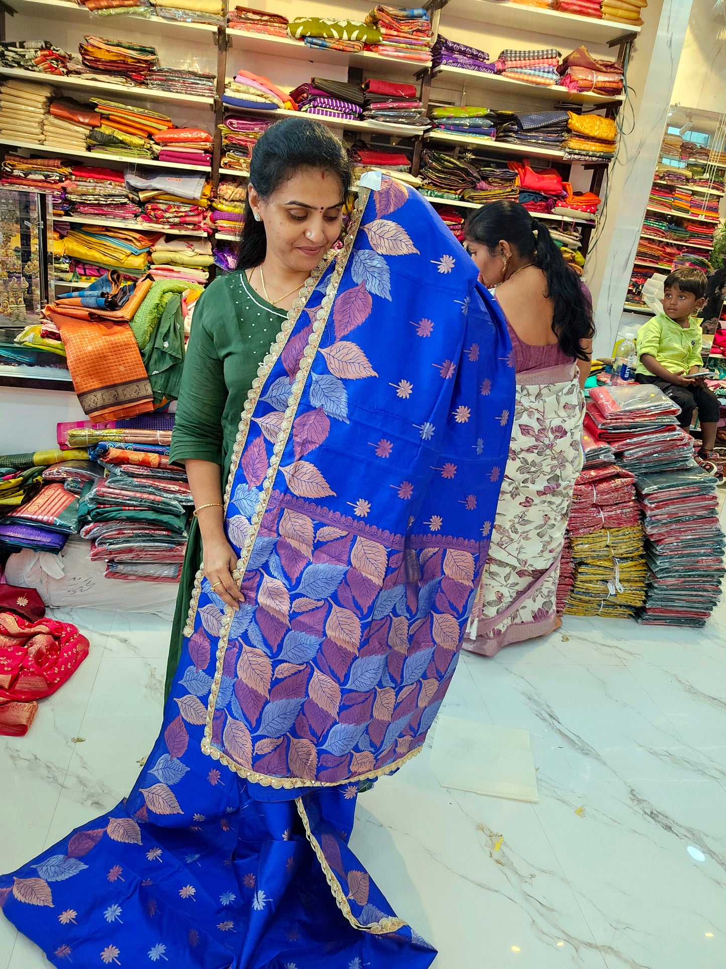 Saree un stiched blouse code SLS 699