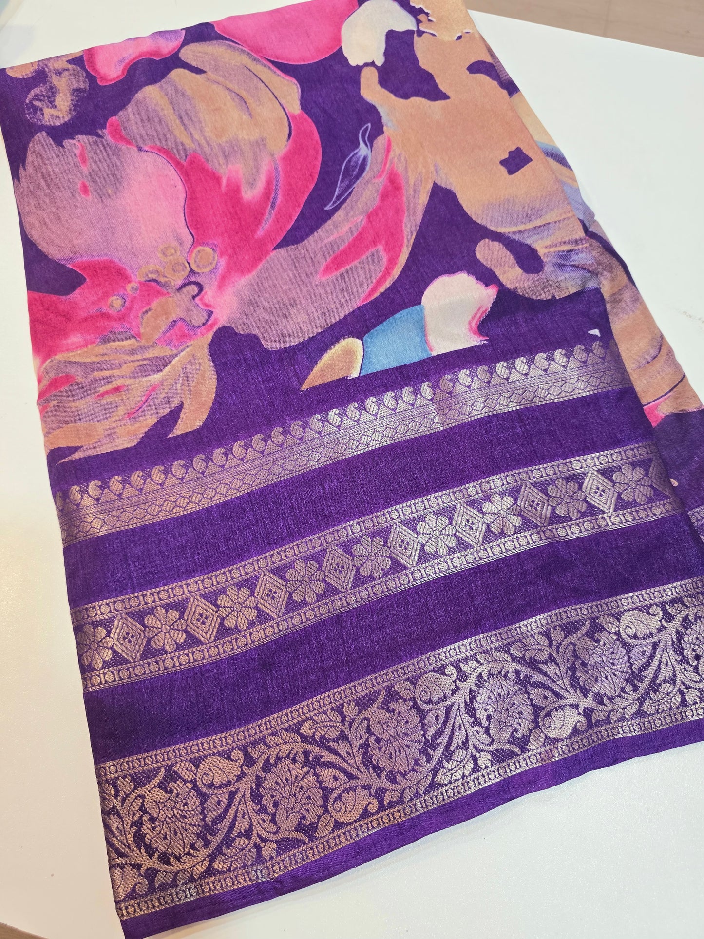 Saree un stiched blouse code SLS 223