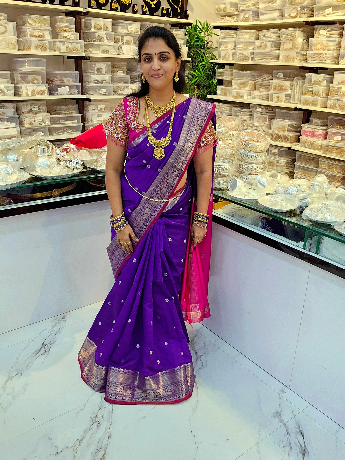 Saree un stiched blouse code SLS 706J