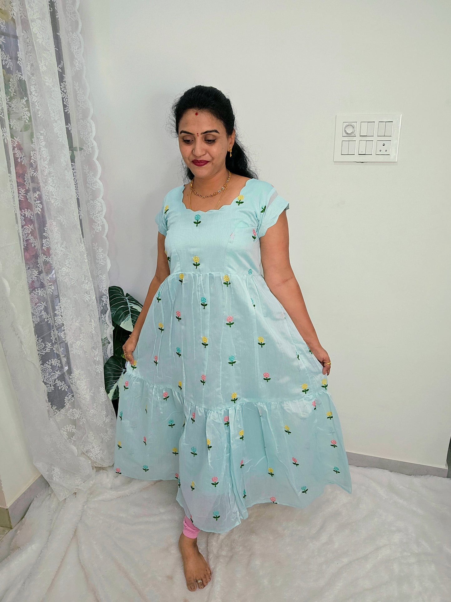 Maxi cut work frock see blue color code SLS 485