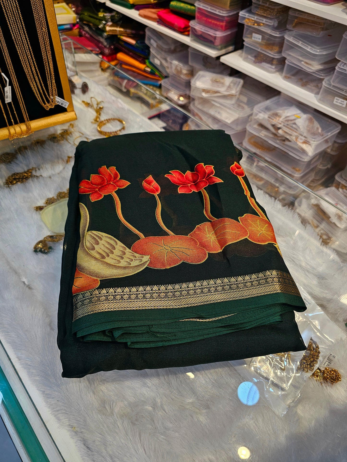 Saree un stiched blouse code SLS 277