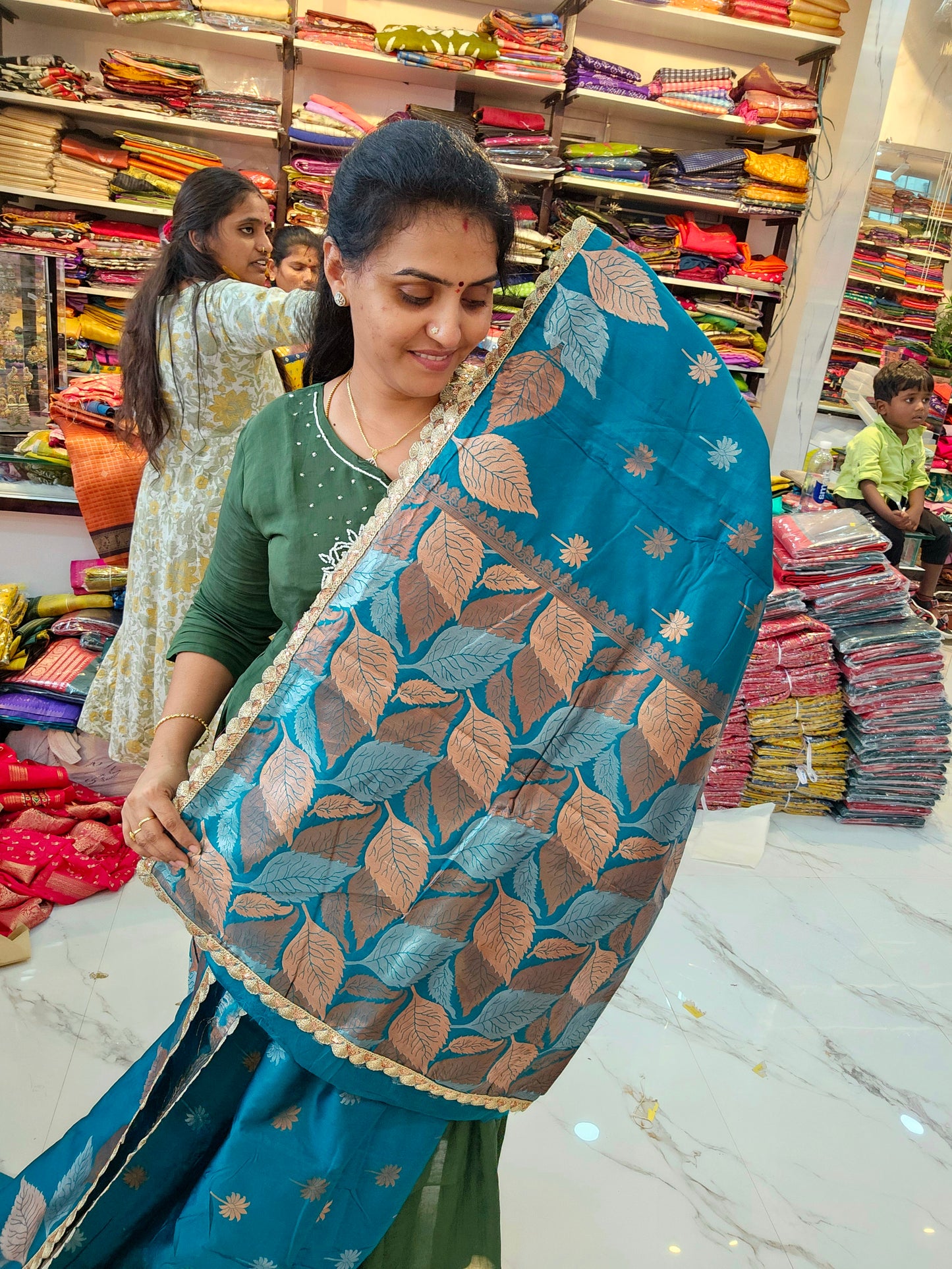 Saree un stiched blouse code SLS 699