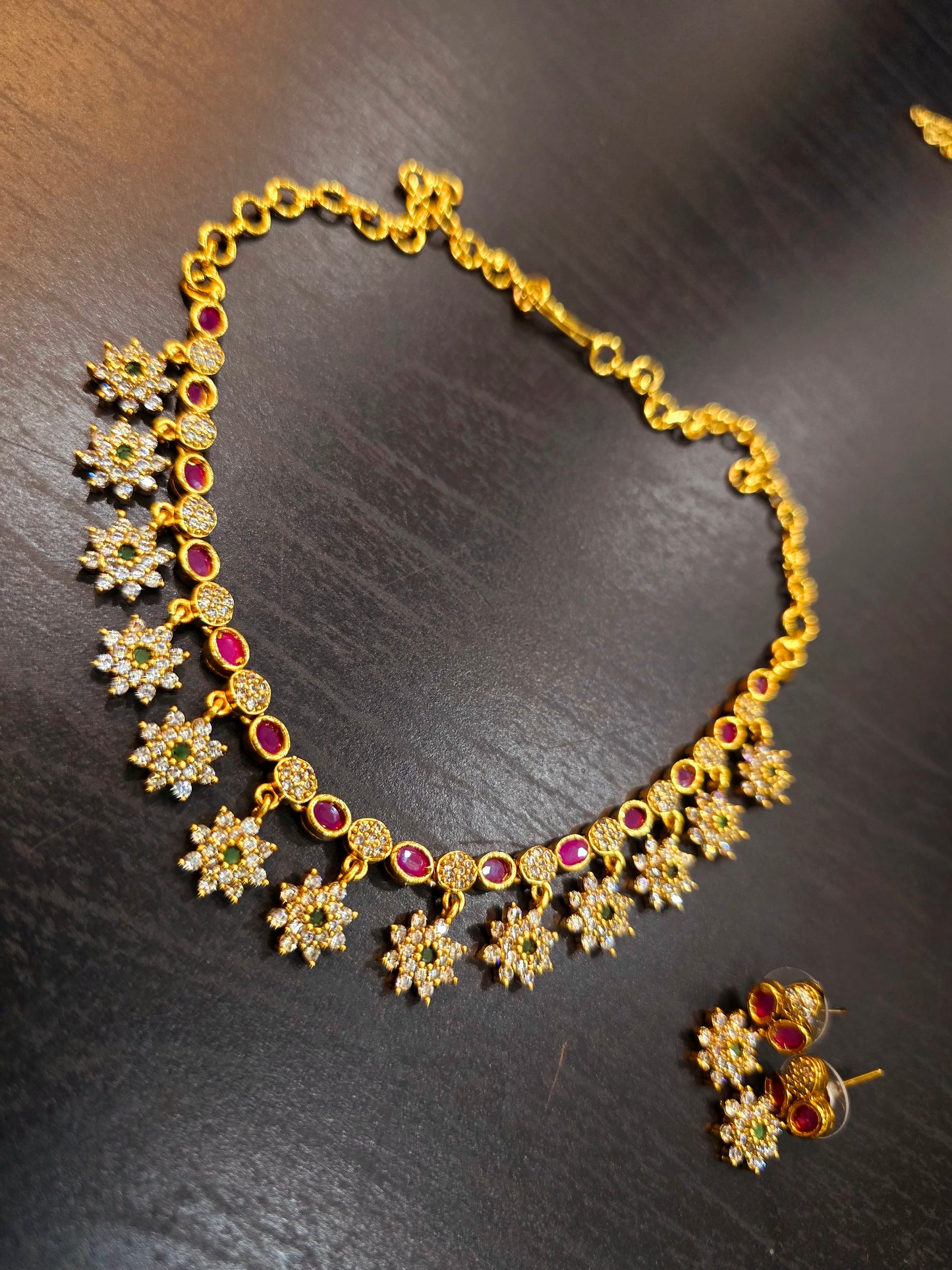 Neck set with earrings Code SLS 361J