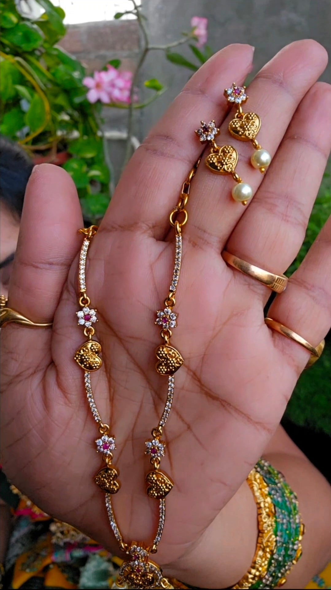 NECK set with earrings code SLS 529J