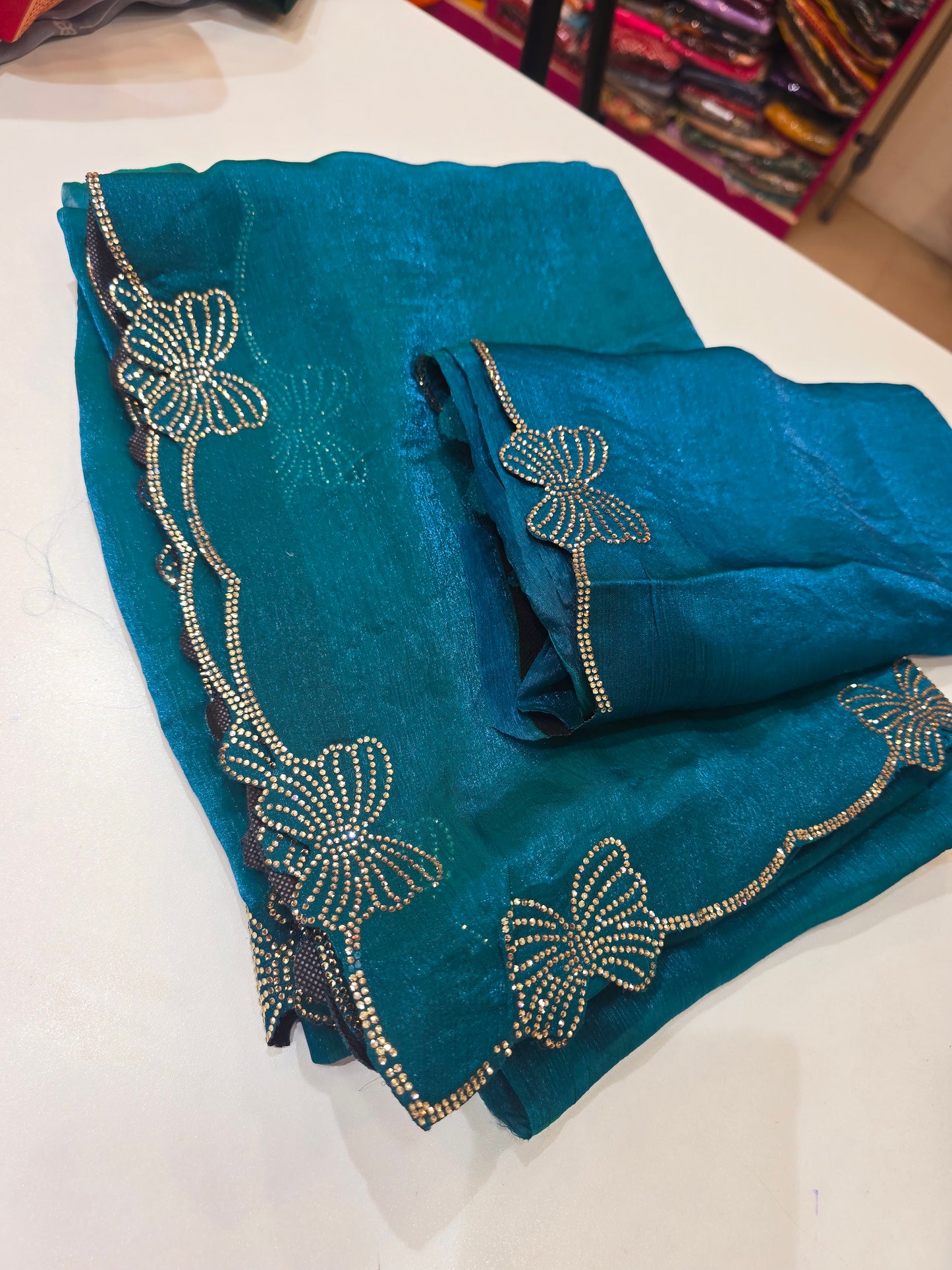 Saree un stiched blouse code SLS 250