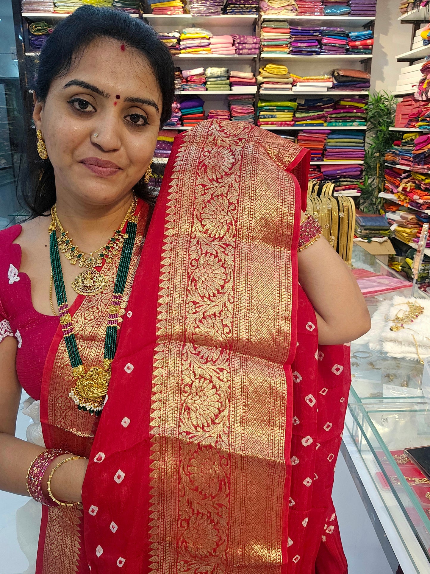 Saree un stiched blouse code SLS 678