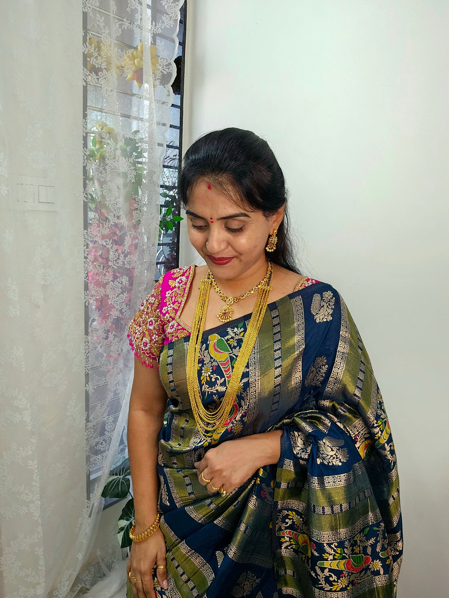 Saree un stiched blouse code SLS 606