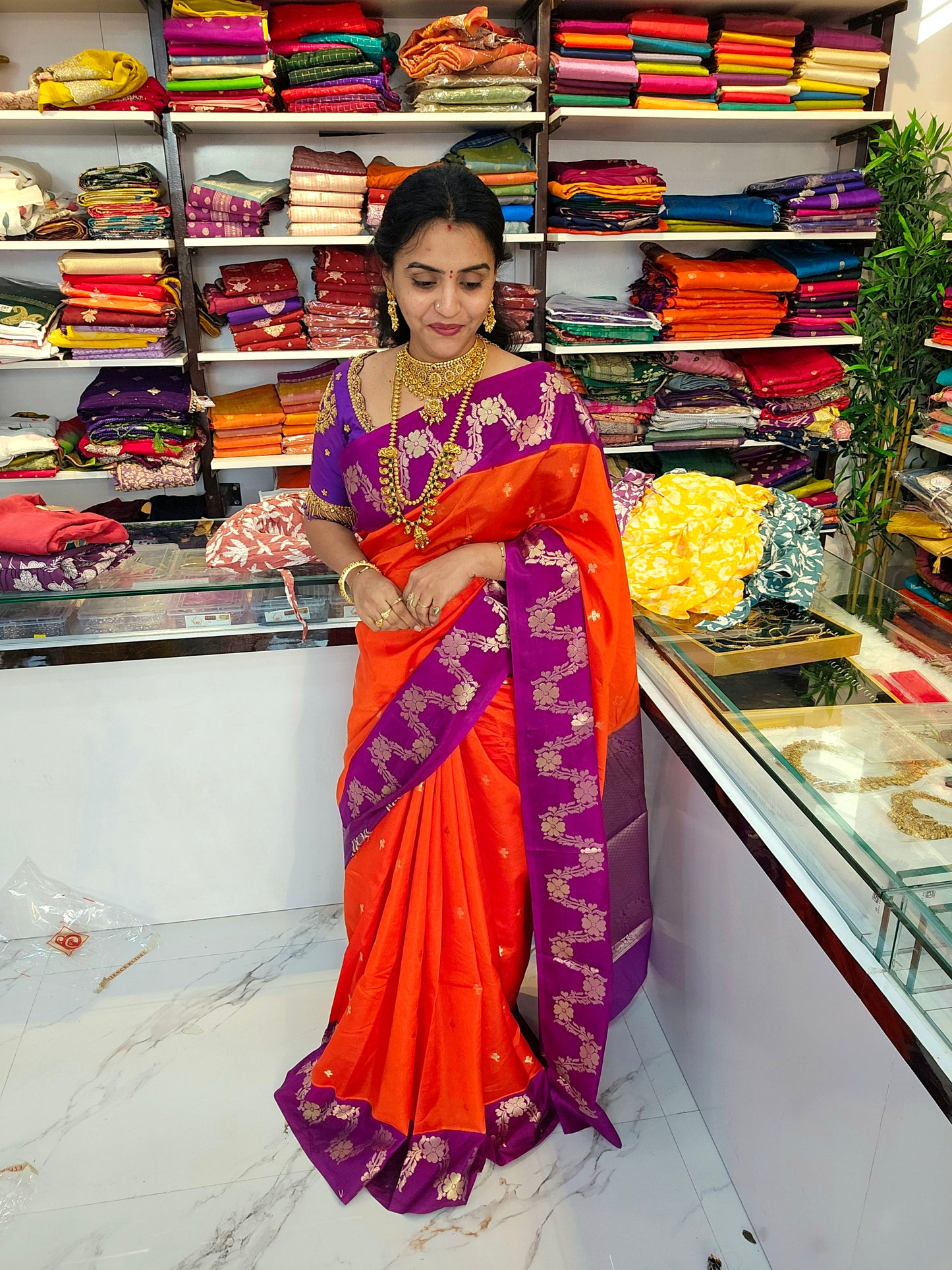 Saree un stiched blouse code SLS