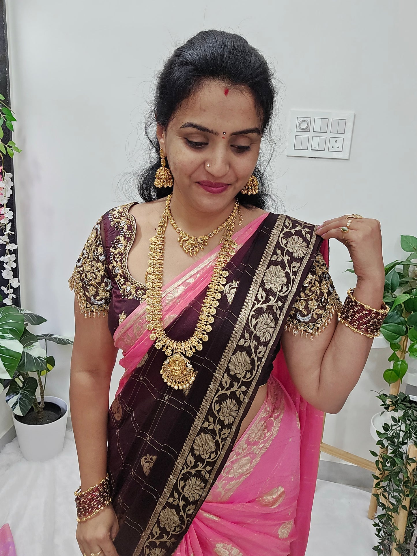 Saree un stiched blouse code SLS 390