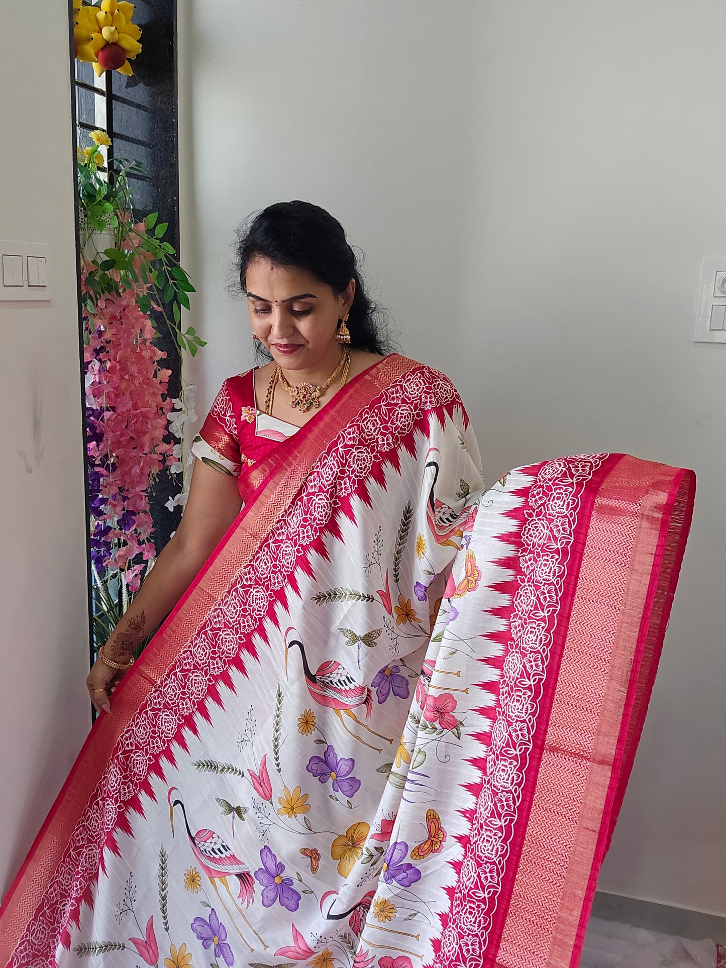 Saree un stiched blouse code SLS 259