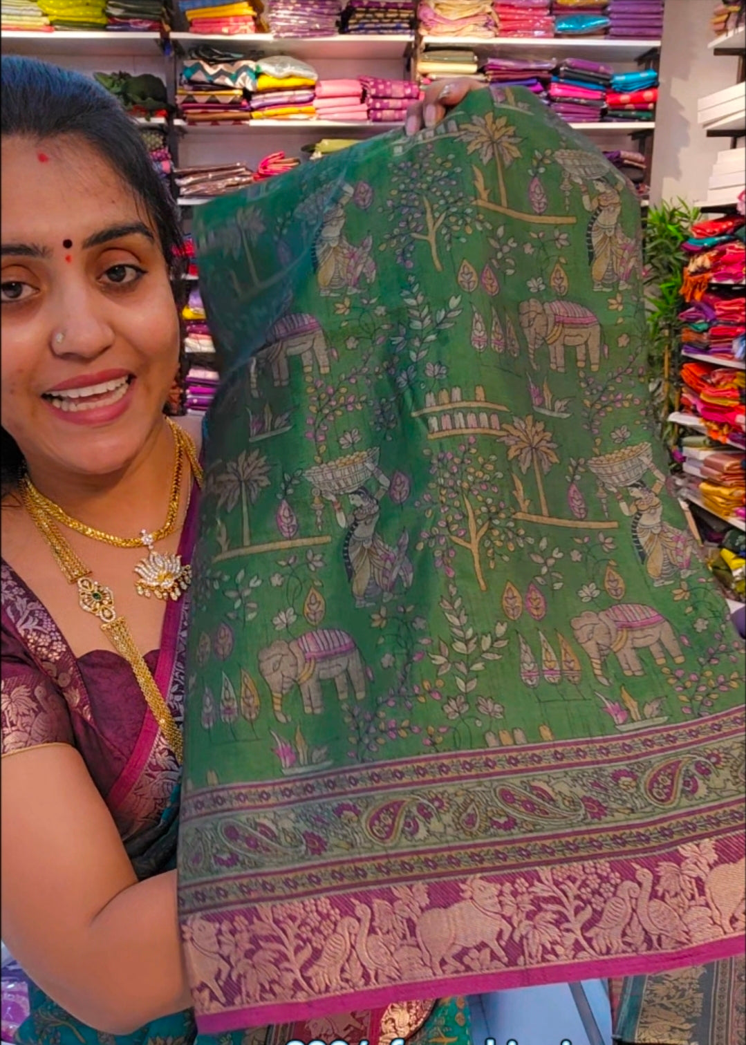 Saree un stiched blouse code SLS 673