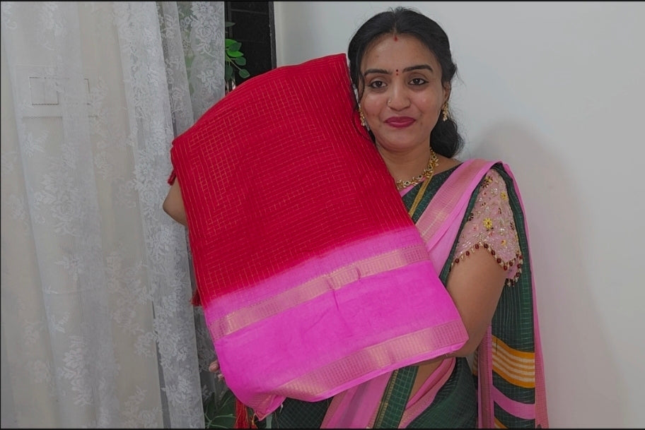 Saree un stiched blouse code SLS 470