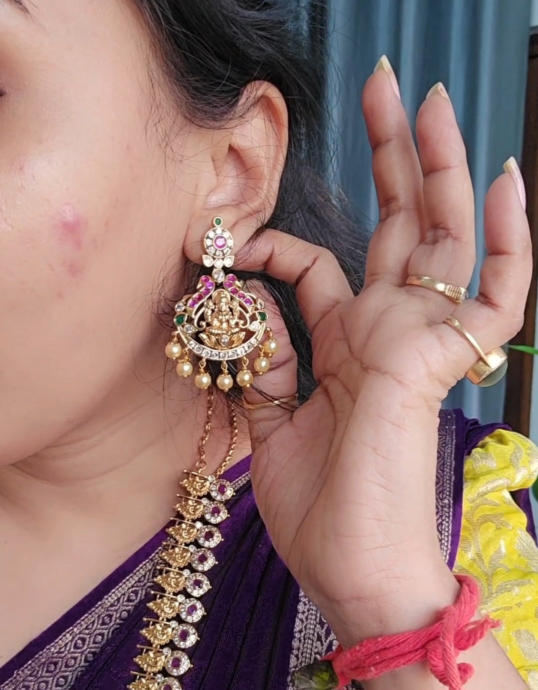 Long set with earrings SLS code 370J