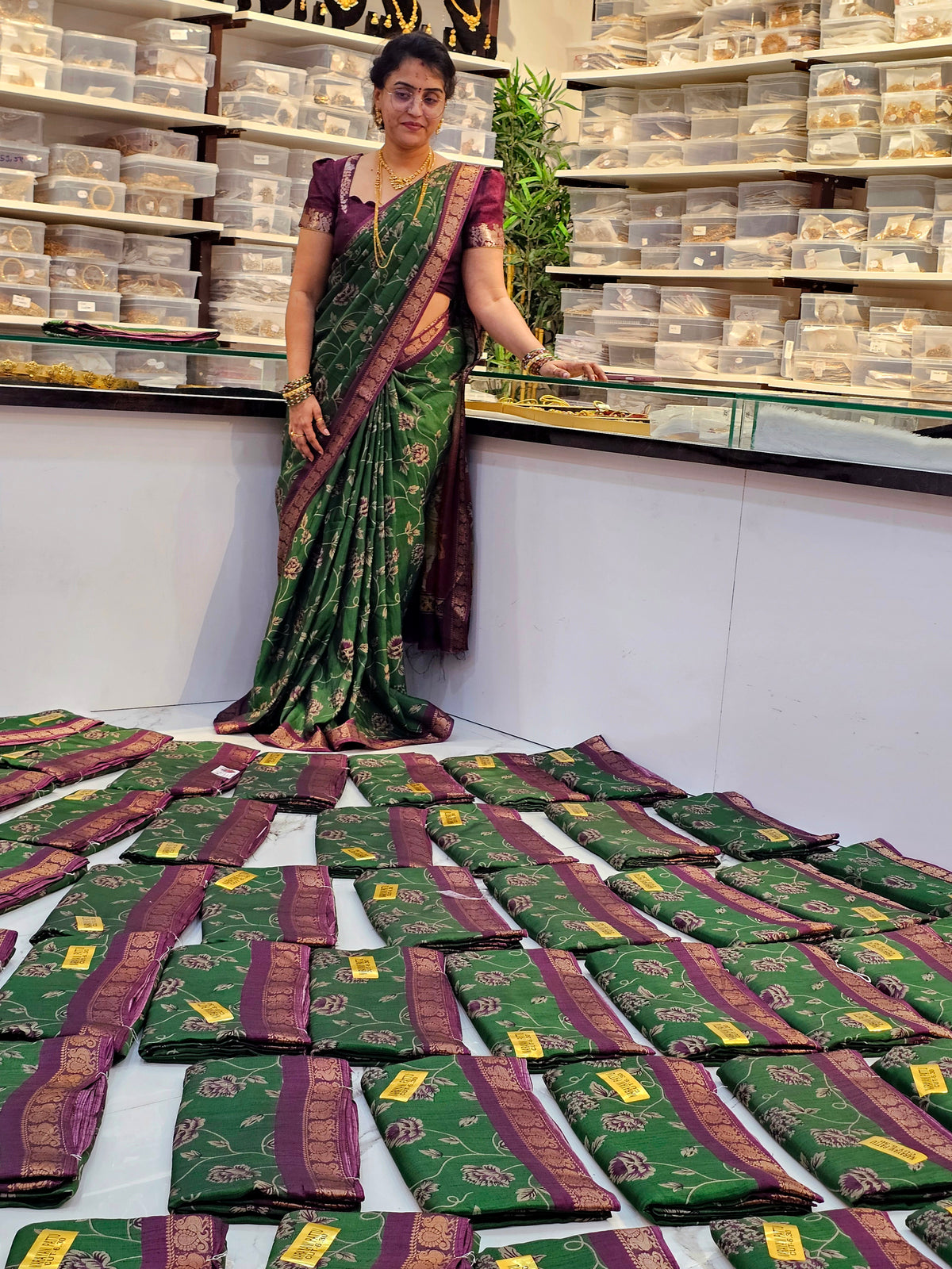 Saree un stiched blouse code SLS 753