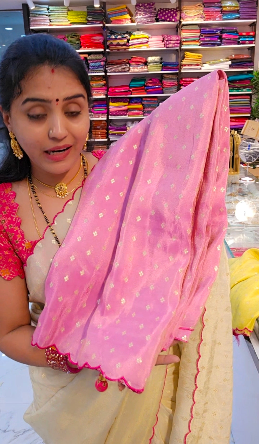 Saree un stiched blouse code 675
