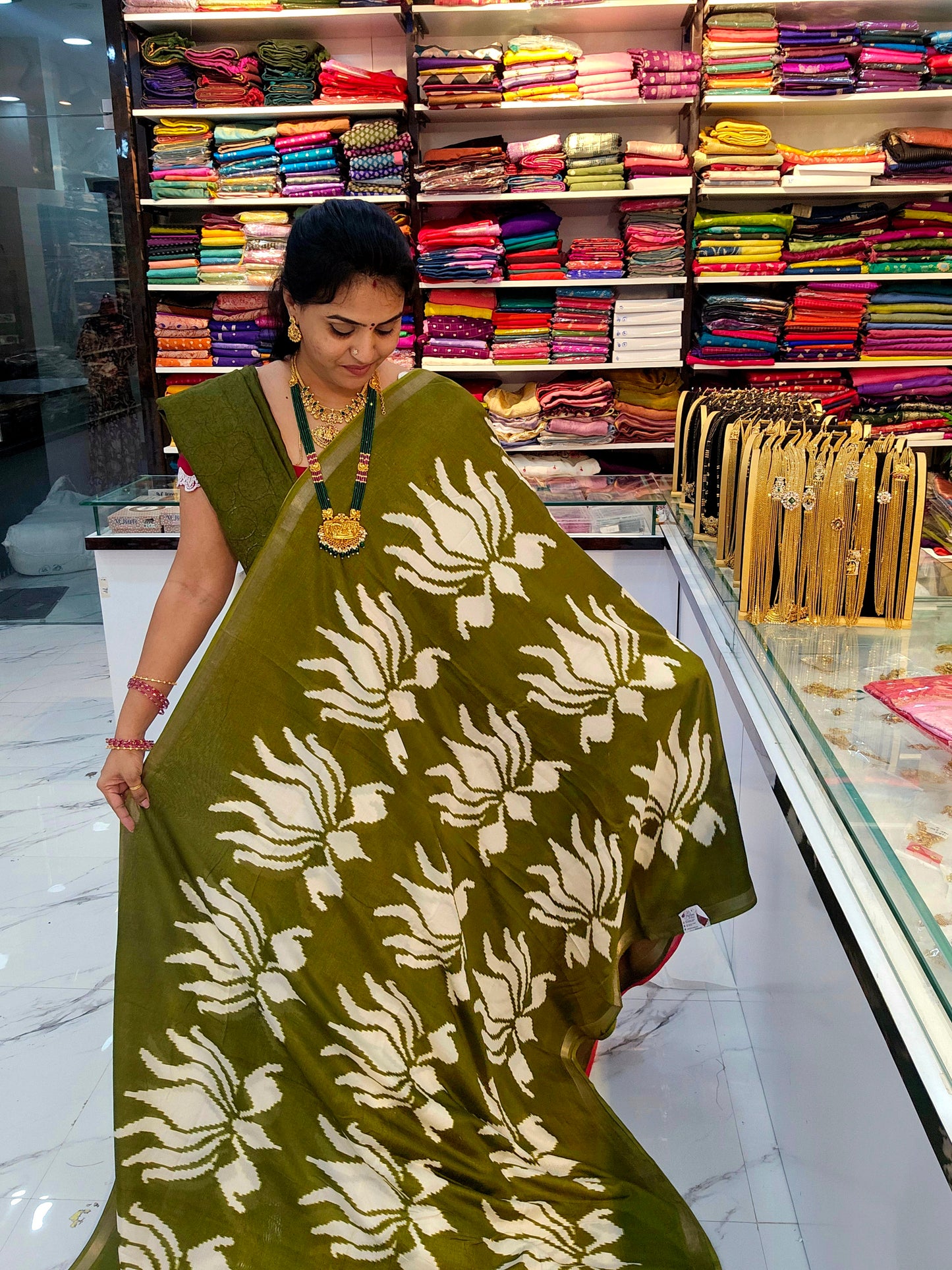 Saree un stiched blouse code SLS 675