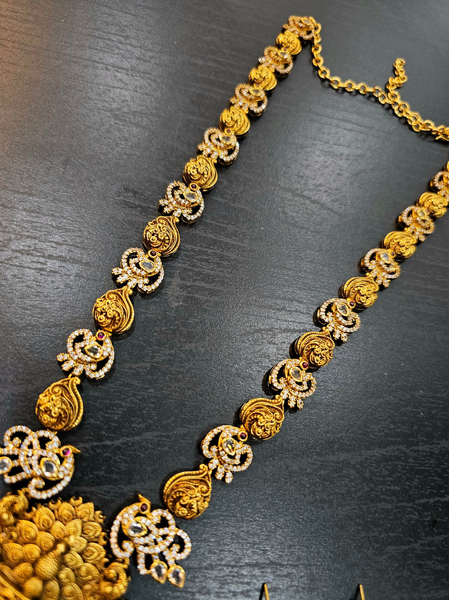 Ugadi offer sale Long Neck set with earrings code SLS 456J (small gift )