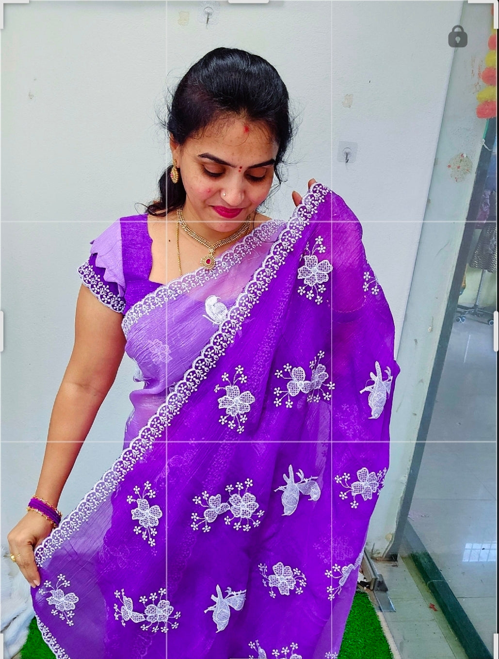 Saree un blouse code SLS 452