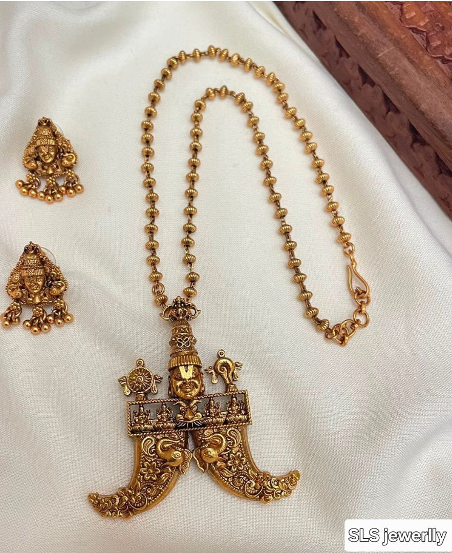 Govinda mala with earrings code SLS 796J