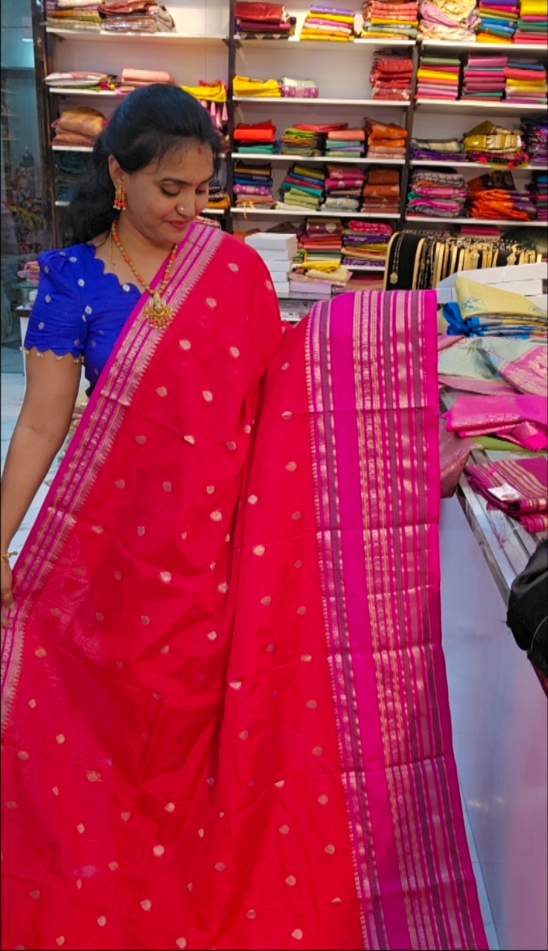 Saree un stiched blouse code SLS 531