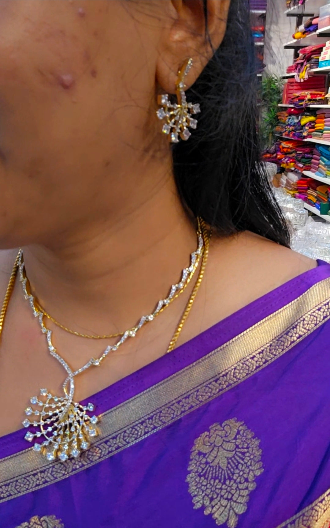 Neck set with earrings code SLS 822J