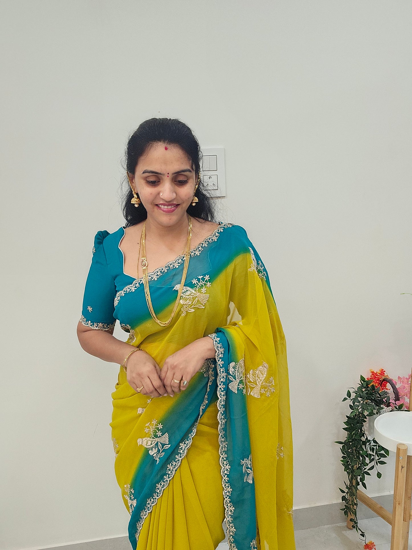 Saree un stitched blouse - SLS80